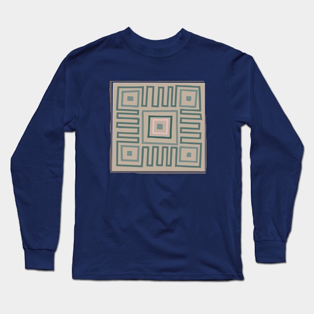 African tribal pattern Long Sleeve T-Shirt by omitay